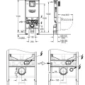 Tualetes poda ar bide komplekts Grohe Rapid SLX rāmis ar Sensia podu + bide funkciju,  Soft Close vāku 36509SH0