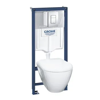Tualetes poda komplekts Grohe WC+rāmis Solido +poga Skate Cosmopolitan+vāks Soft Close 39186000