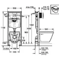 Tualetes poda komplekts Grohe WC+rāmis Solido +poga+vāks 39186000