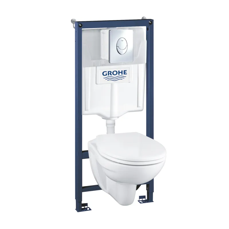 Tualetes poda komplekts Grohe Solido Rāmis ar pogu Skate Air, piekaramais pods Rimless