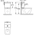 Skalojamā kaste podam Grohe Euro Ceramic balta 39333000