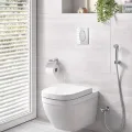 Piekaramais tualetes pods Grohe Euro Ceramic Rimless Triple Vortex ar Soft Close +quick release vāku 39554000