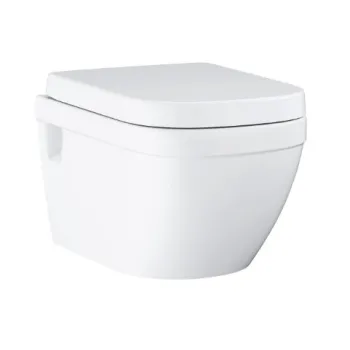 Piekaramais tualetes pods Grohe Euro Ceramic Rimfree ar Soft Close +quick release vāku 39703000
