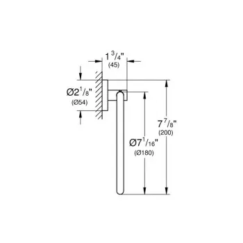 Dvieļu turētājs Grohe Essentials StarLight® apdare Cool Sunrise  40365GL1