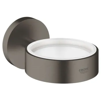 Glāzes turētājs / ziepju trauks GROHE Essentials PVD virsma birstēts tumšais grafīts 40369AL1