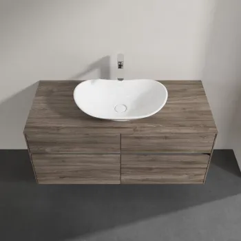 Vannas istabas izlietne Villeroy & Boch My Nature  61x36cm uz virsmas, Balta