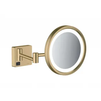 Kosmētikas spogulis Hansgrohe AddStoris ar LED apgaismojumu, Matēta Bronza 41790140