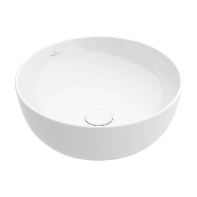 Vannas istabas izlietne Villeroy & Boch Artis CeramicPlus D43cm uz virsmas, Balta Vannas istabas izlietne Villeroy & Boch Artis CeramicPlus D43cm uz virsmas, Balta
