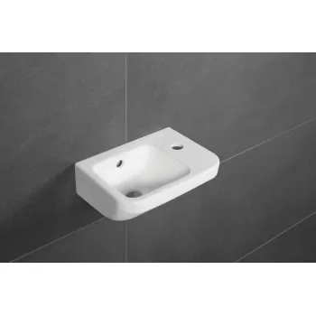 Vannas istabas izlietne Villeroy & Boch Architectura 36x26cm, ar CeramicPlus apdari, Labā puse, Balta 437336R1