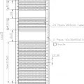 Dvieļu žāvētājs / Radiators Novaserviss 450x1230mm Hromēts 450/1200/R,0