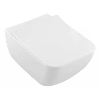 Piekaramais pods Villeroy & Boch Venticello CeramicPlus DirectFlush Rimfree, AquaReduct skalošana, Bez vāka, Balts 4611R0RW