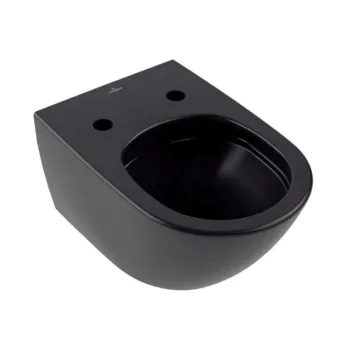 Piekaramais pods Villeroy & Boch Antao CeramicPlus, TitanGlaze, TwistFlush Rimfree Melns 4674T0R7