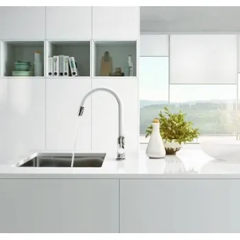 Virtuves maisītājs KLUDI-BINGO STAR XS Izvelkams Hromēts/Balts Matēts 468519378