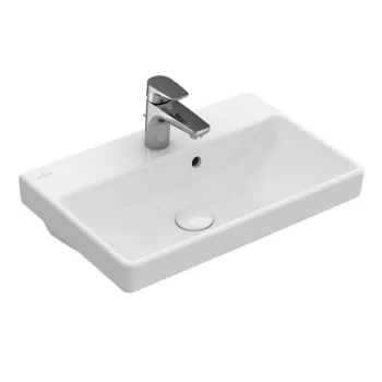 Vannas istabas izlietne Villeroy & Boch Avento izlietne 55x37cm, ar CeramicPlus apdari, Balta 4A0055R1