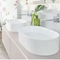 Vannas istabas izlietne Villeroy & Boch Collaro uz virsmas, Balta
