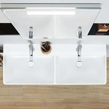 Vannas istabas izlietne Villeroy & Boch Avento 120x47cm, Dubultā, Balta 4A23CK01