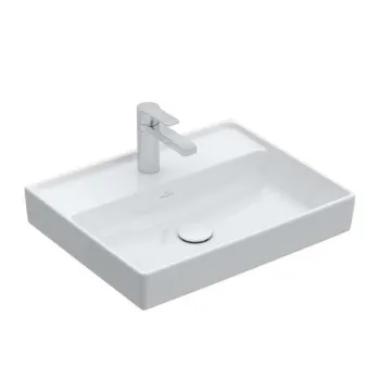 Vannas istabas izlietne Villeroy & Boch Collaro 60x47cm TitanCeram keramika ar CeramicPlus apdari, Balta 4A3361R1