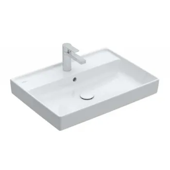 Vannas istabas izlietne Villeroy & Boch Collaro 60x47cm TitanCeram keramika ar CeramicPlus apdari, Balta 4A3365R1