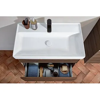 Vannas istabas izlietne Villeroy & Boch Collaro 60x47cm TitanCeram keramika ar CeramicPlus apdari, Balta 4A3365R1