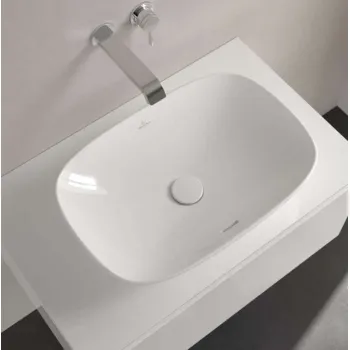 Vannas istabas izlietne Villeroy & Boch Loop&Friends, 56x38cm TitanCeram CeramicPlus keramika, Balta 4A4900R1