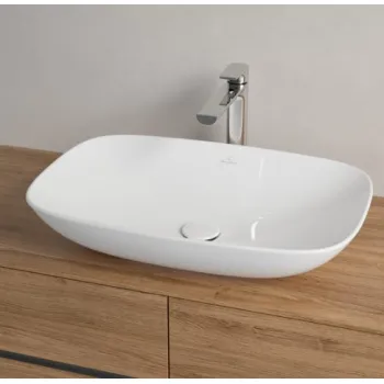 Vannas istabas izlietne Villeroy & Boch Loop&Friends CeramicPlus 62x42cm uz virsmas, Balta