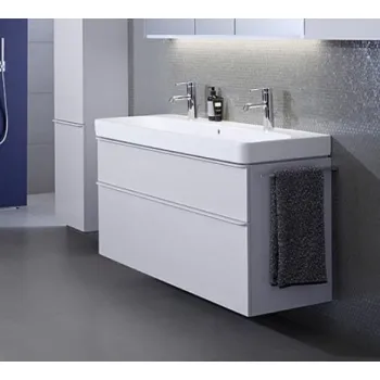 Vannas istabas skapītis Geberit Smyle Square 118x47x62cm, (Bez izlietnes) 2 atvilknes, Balts Matēts 500.356.00.1