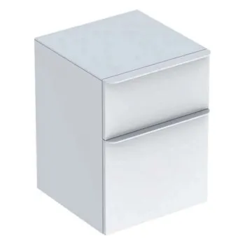 Vannas istabas sienas skapītis Geberit Smyle Square, 2 atvilknes, Balts 500.357.00.1