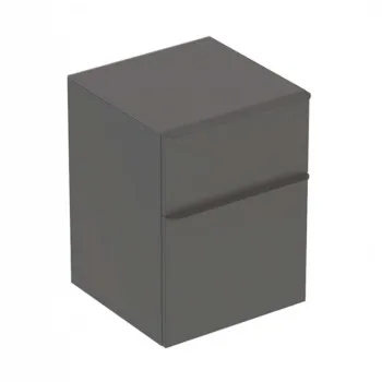 Vannas istabas sienas skapītis Geberit Smyle Square, 2 atvilknes, Tumši Pelēks 500.357.JK.1