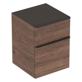 Vannas istabas sienas skapītis Geberit Smyle Square, 2 atvilknes, Valrieksts 500.357.JR.1