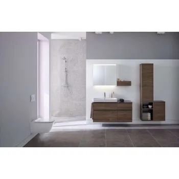 Vannas istabas sienas skapītis Geberit Smyle Square, 2 atvilknes, Valrieksts 500.357.JR.1