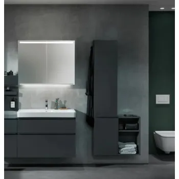 Augstais skapis Geberit Smyle Square 118x36cm, Tumši pelēks 500.361.JK.1