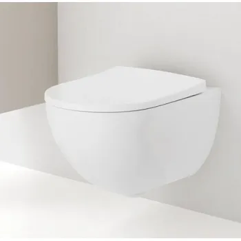 Piekaramais pods Geberit Acanto Rimfree, Bez vāka Balts 500.600.01.2