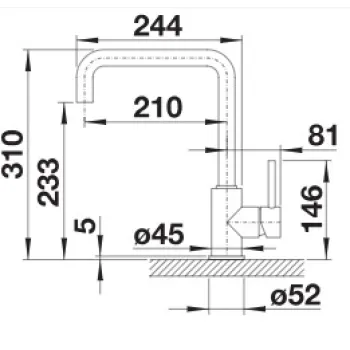 Virtuves maisītājs BLANCO MILI Volcano grey HD 527460