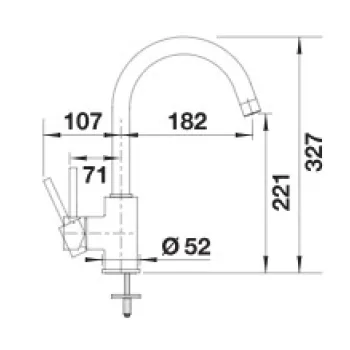Virtuves maisītājs BLANCO MIDA Soft Balts HD 526966