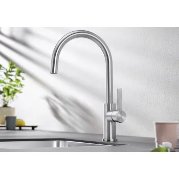 Virtuves izlietnes maisītājs BLANCO CANDOR-S Brushed Stainless steel HD 523121