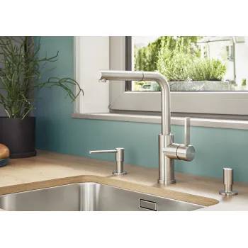 Virtuves maisītājs BLANCO LANORA-S-F RH Matēts Nerūsējošs Tērauds HD 526180