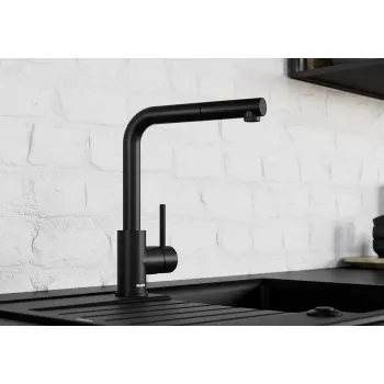 Virtuves maisītājs BLANCO MILA Melns matt HD 526657