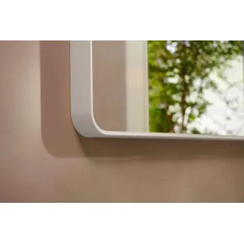 Vannas istabas spogulis Hansgrohe Xarita Lite Q ar LED apgaismojumu, 70x100cm Balts Matēts 54959700