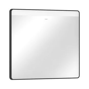 Vannas istabas spogulis Hansgrohe Xarita Lite Q ar LED apgaismojumu, IR sensors, 70x80cm Melns Matēts 54971670