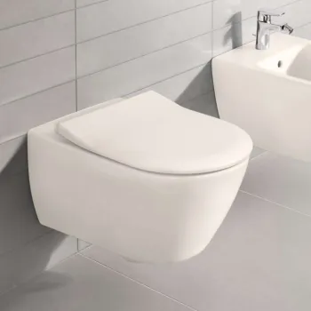 Piekaramais pods Villeroy & Boch Subway 2.0  DirectFlush, CeramicPlus, Rimfree bez vāka Pergamons 5614R0R3