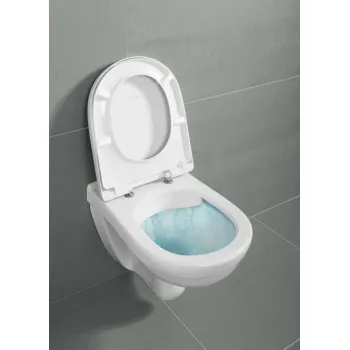 Piekaramais pods Villeroy & Boch O.novo AntiBac , CeramicPlus DirectFlush Rimfree Skalošana AquaReduct, Bez vāka, Balts 5660R0T2