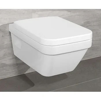 Piekaramais pods Villeroy & Boch Architectura AntiBac , CeramicPlus DirectFlush Rimfree Skalošana AquaReduct, Bez vāka, Balts 5685R0R1