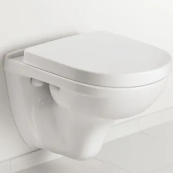 Piekaramais pods Villeroy & Boch O.novo CeramicPlus DirectFlush Rimfree Skalošana AquaReduct, vāks ar SoftClose, Balts 5688HRR1
