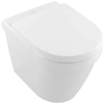 Piekaramais pods Villeroy & Boch Architectura CeramicPlus DirectFlush Rimfree Skalošana AquaReduct, vāks ar SoftClose, Balts 5690R0R1