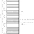 Dvieļu žāvētājs / Radiators Novaserviss 600x1600mm, Balts  600/1600/R,1