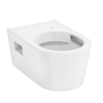 Piekaramais tueletes pods Hansgrohe Rimfree EluPura Original AquaChannel Flush HygieneEffect Ar vāku SoftClose un QR 62050450 Balts