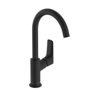 Izlietnes maisītājs Hansgrohe Logis .210 ar grozāmu izteku 71131670 Melns matēts