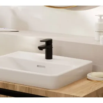 Vannas istabas izlietnes maisītājs Hansgrohe Vernis Blend 70 CoolStart ar pop up izplūdi 71584670 Melns matēts