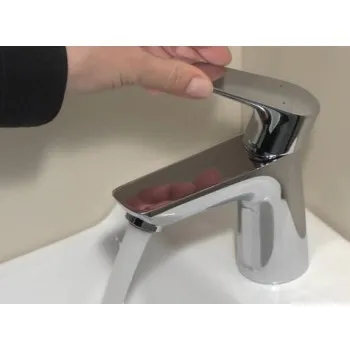 Vannas istabas izlietnes maisītājs Hansgrohe Talis E 80  ar pop up vārstu hromēts 71700000