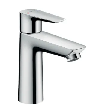 Vannas istabas izlietnes maisītājs Hansgrohe Talis E 110 ar push-open izplūdi 71711000 Hromēts